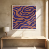 Purple Salmon Pattern 2 Stroke Poster och Canvastavla