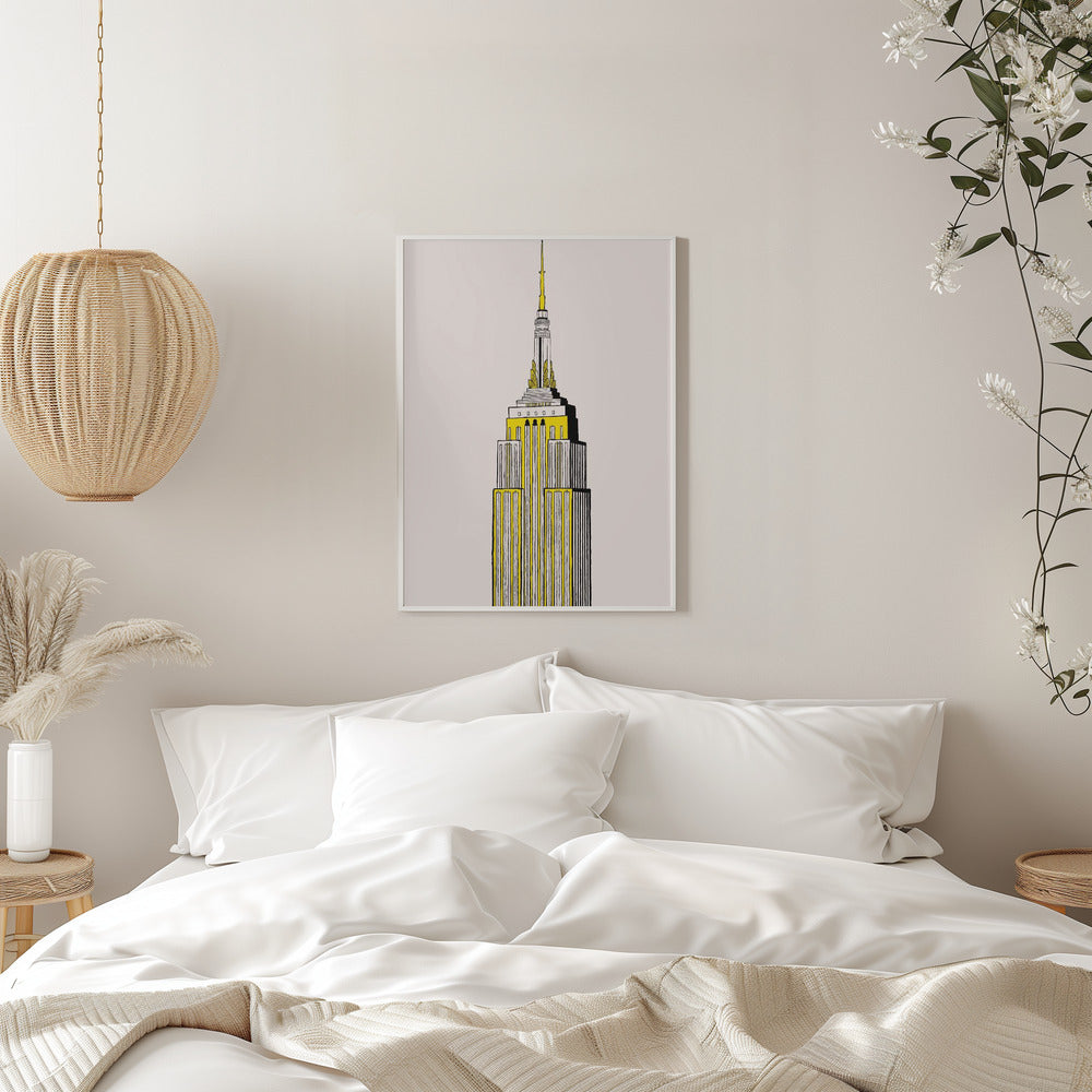 New York Skyscraper (Taxi Cab) Poster och Canvastavla