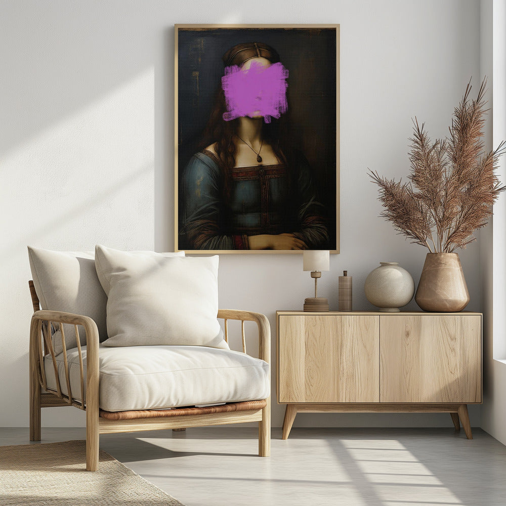 Modern Mona Lisa Poster och Canvastavla