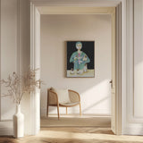 Lady with Five Siamese Cats Poster och Canvastavla