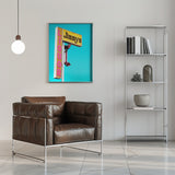 Jimmy's Liquor Sign Poster och Canvastavla