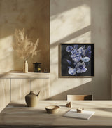 Denim Floral Transparent 4.png Poster och Canvastavla