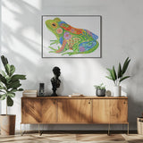 Art Frog Poster och Canvastavla
