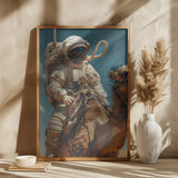 Astronaut On a Camel Poster och Canvastavla