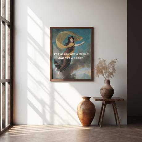 Prove you are a human and not a robot. Poster och Canvastavla