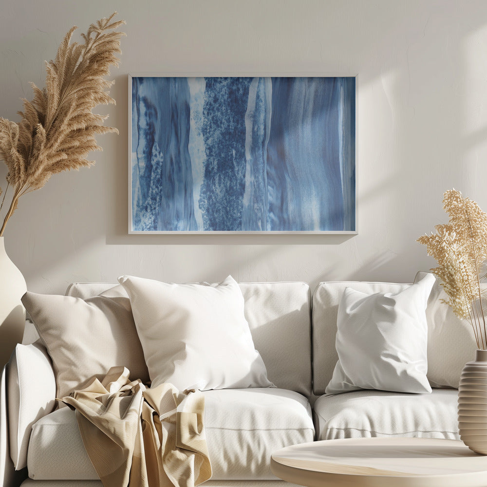 Blue Texture No 4 Poster och Canvastavla
