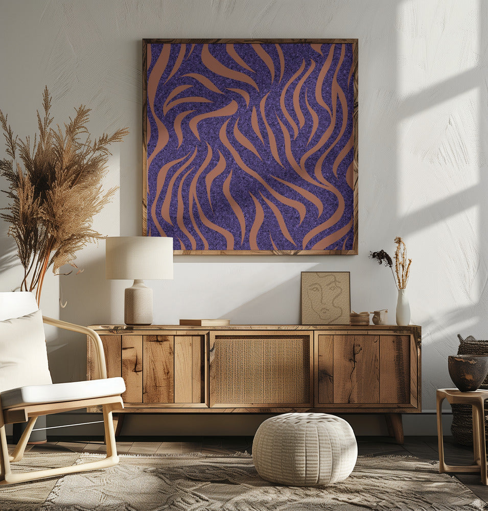 Purple Salmon Pattern 1 Poster och Canvastavla