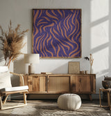 Purple Salmon Pattern 1 Poster och Canvastavla