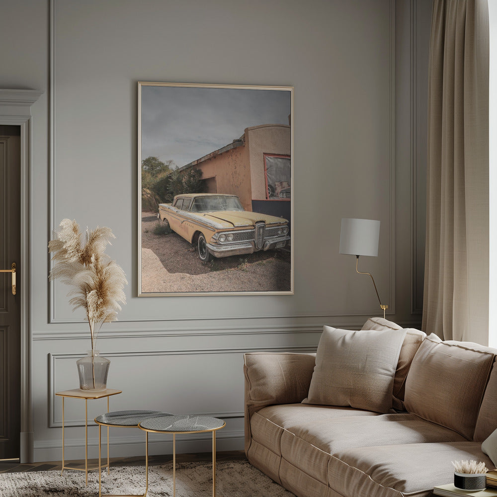 Route 66 Oldtimer Poster och Canvastavla