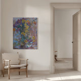 Chrysanthemums against the background of rain Poster och Canvastavla