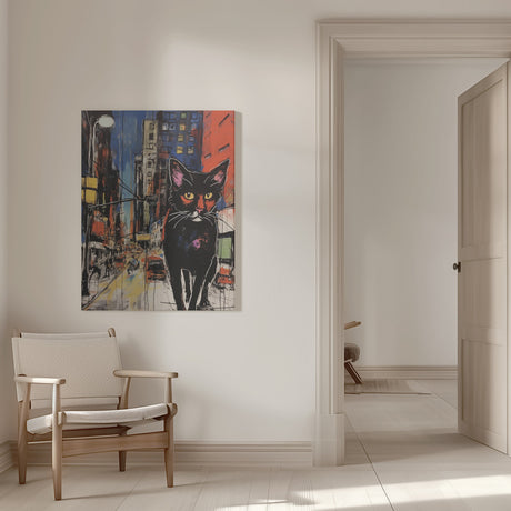 Down Town Cat Poster och Canvastavla