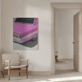 Vintage Pink 1965 Thunderbird Poster och Canvastavla