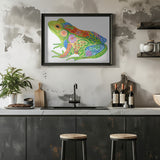 Art Frog Poster och Canvastavla