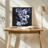 Denim Floral Transparent 4.png Poster och Canvastavla
