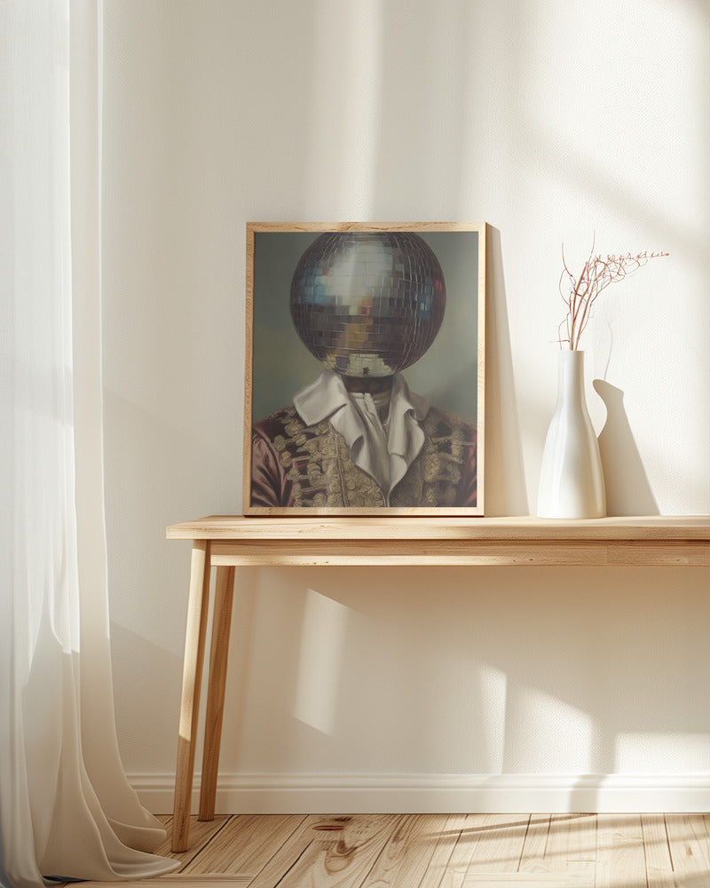 DiscoHead King  / Altered Collage Art Poster och Canvastavla