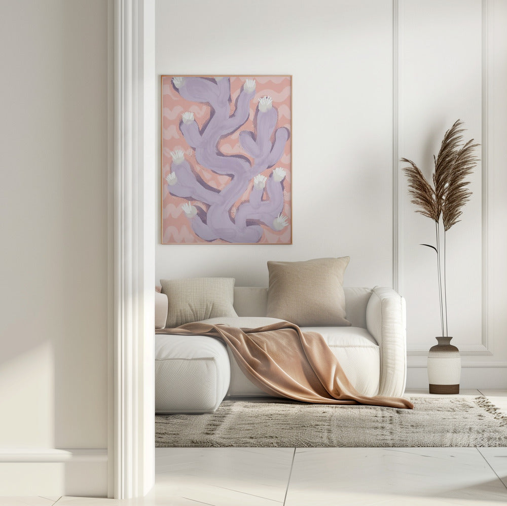Purple Coral Poster och Canvastavla