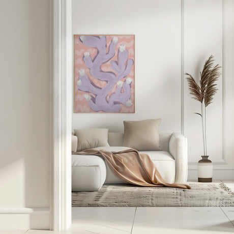 Purple Coral Poster och Canvastavla