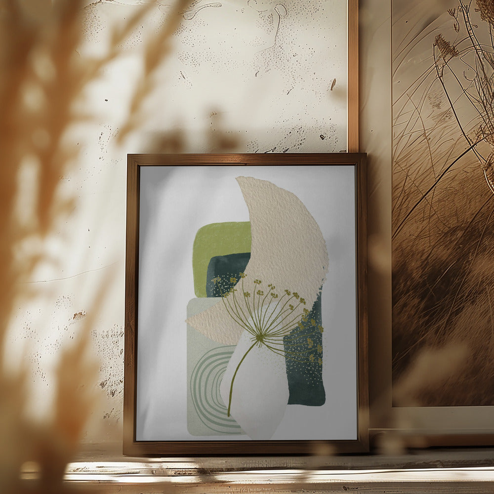 Green Shapes 2 Poster och Canvastavla