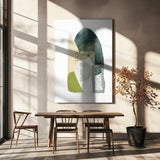 Green Shapes 3 Poster och Canvastavla