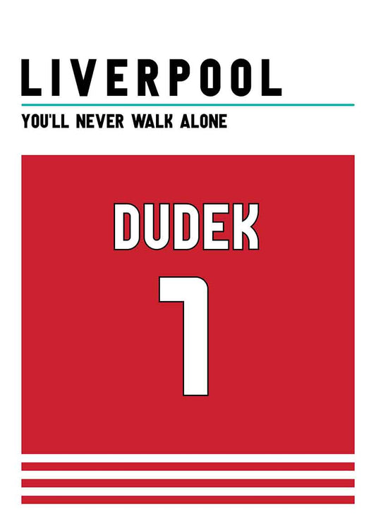 Jerzy Dudek Liverpool poster