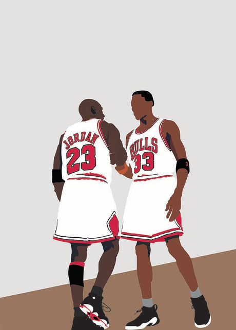 Jordan & Pippen Vas och keramikposter