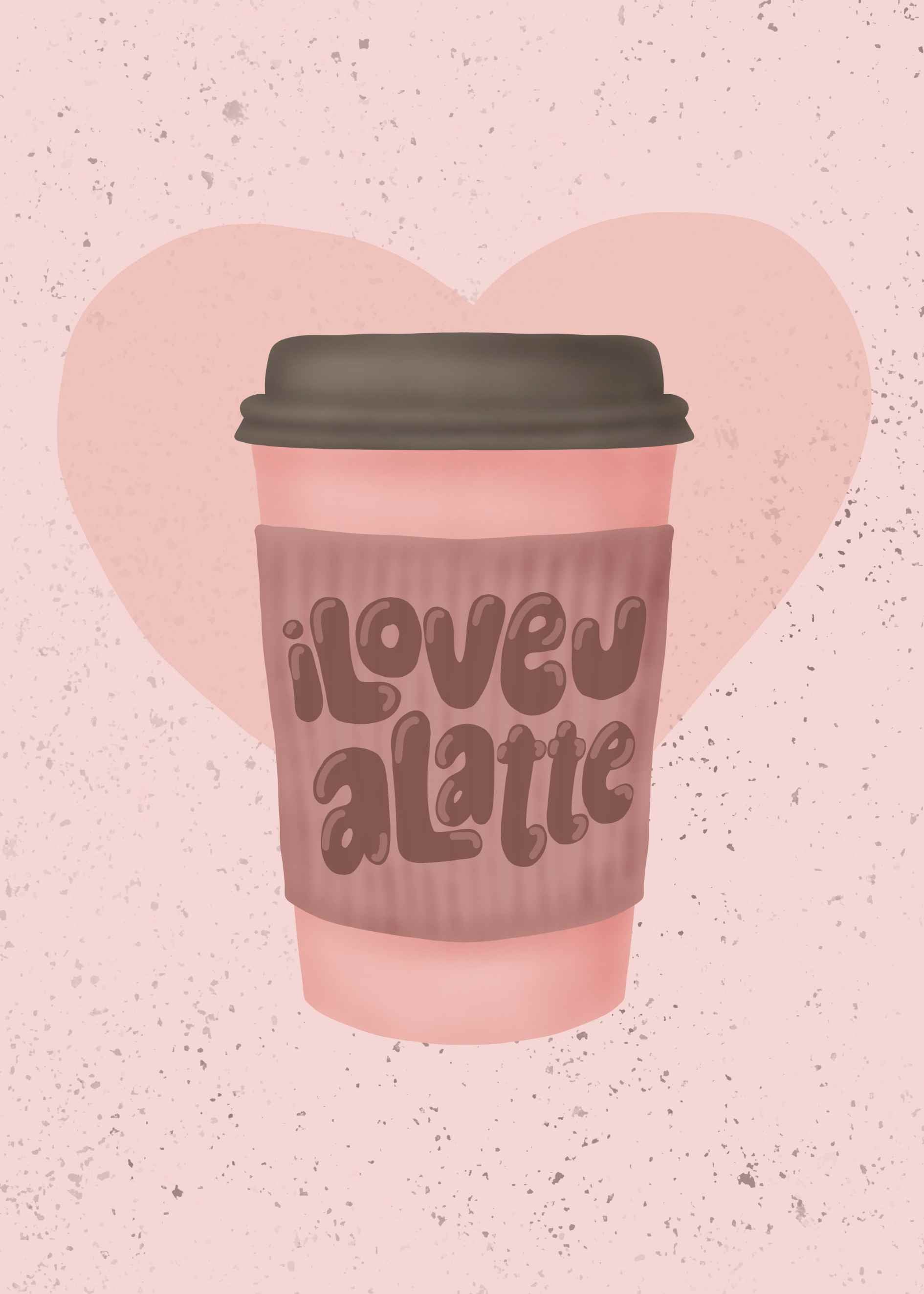 Latte love poster
