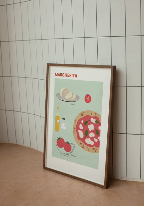 Margherita pizzaposter Min Poster