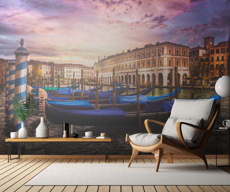 Gondolas of the Grand Canal Poster och Canvastavla