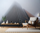 Skyscraper in a foggy day, Istanbul Poster och Canvastavla