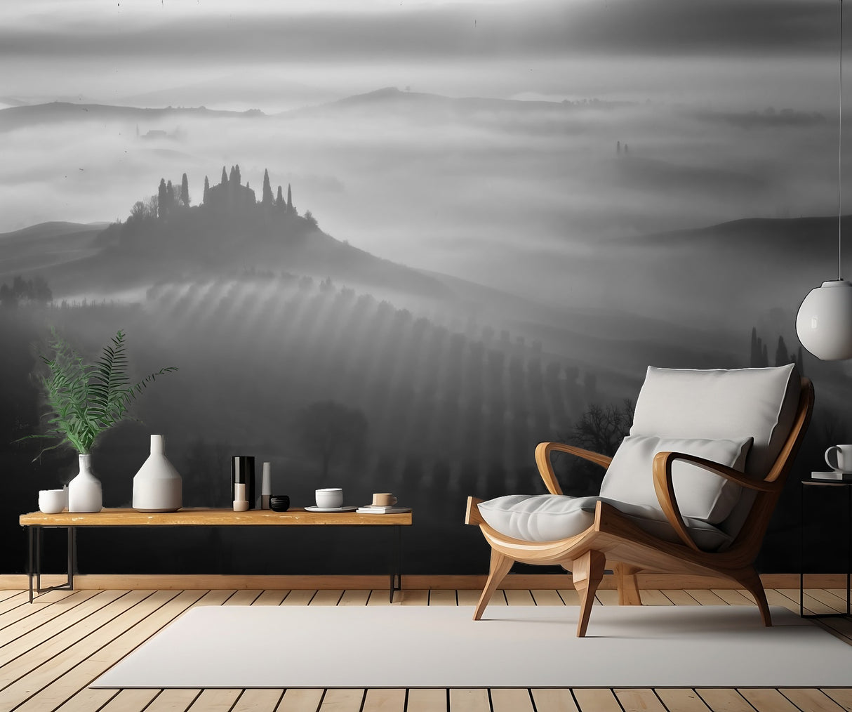 Tuscany fog Poster och Canvastavla