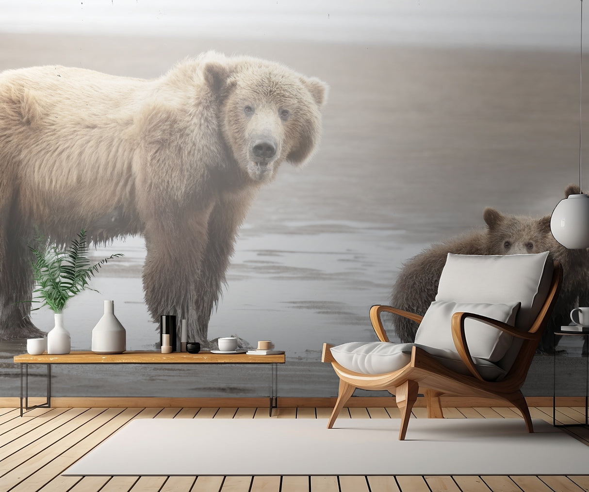 Momma Bear and Cubs Poster och Canvastavla