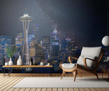Night at Seattle Poster och Canvastavla
