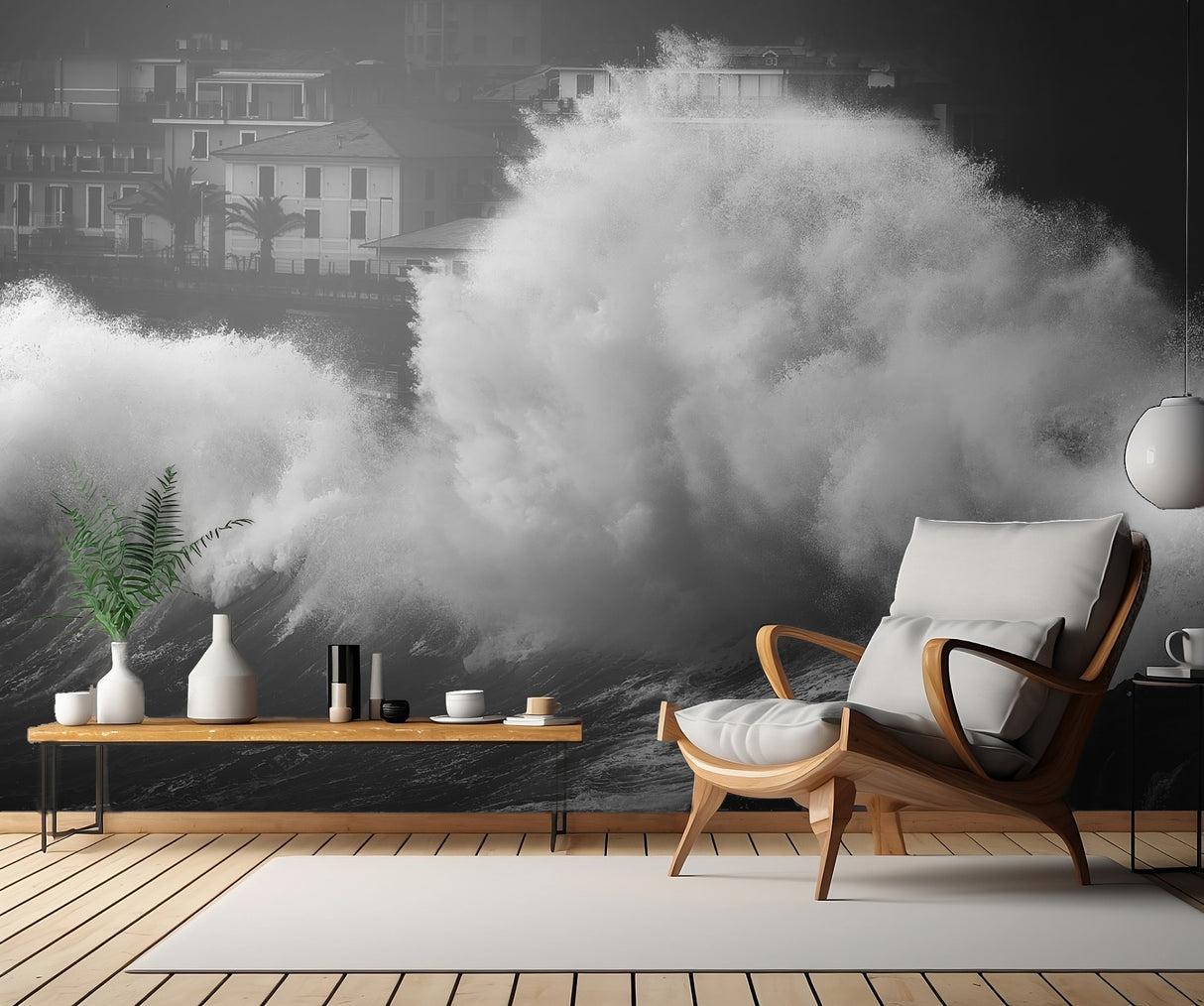 TSUNAMI IN THE VILLAGE Poster och Canvastavla