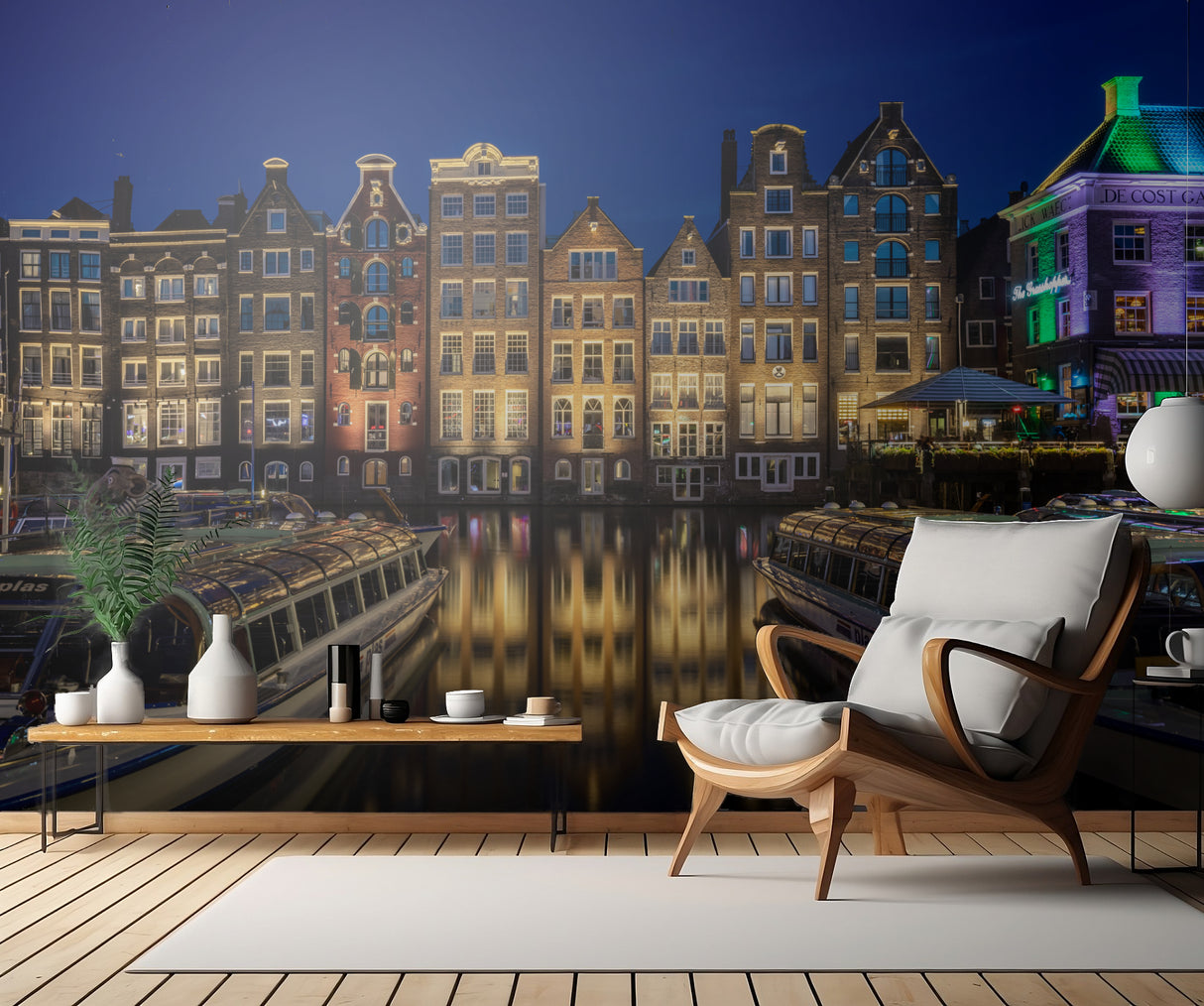 Damrak Amsterdam Poster och Canvastavla