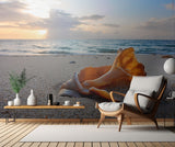 Snail shell in the spotlight of nature Poster och Canvastavla