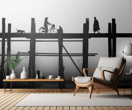 U Bein Bridge Poster och Canvastavla