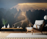 Sunrise from the top of the mountain Poster och Canvastavla