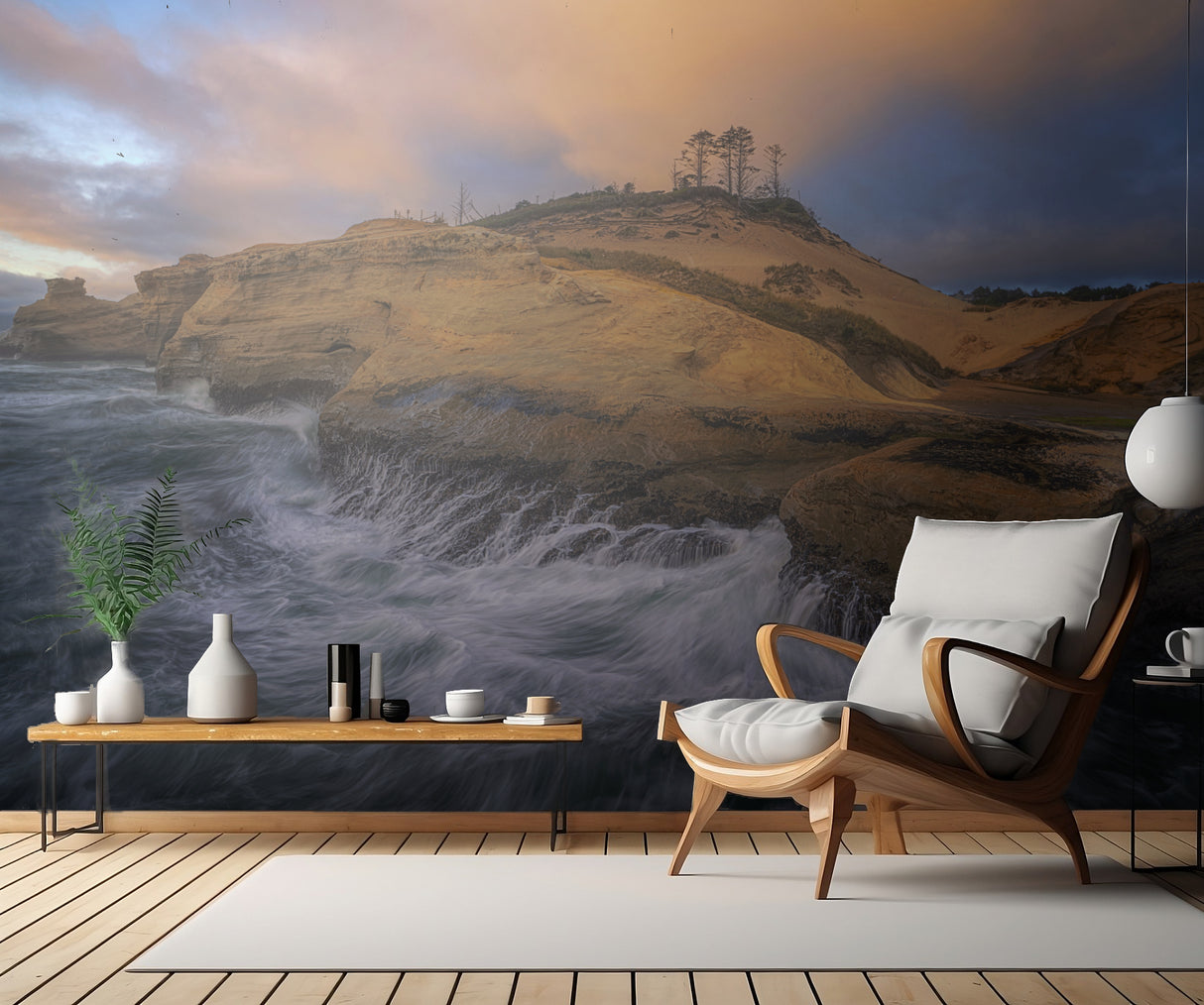 Wave on the shore Poster och Canvastavla
