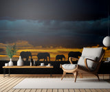 Elephants at dusk Poster och Canvastavla