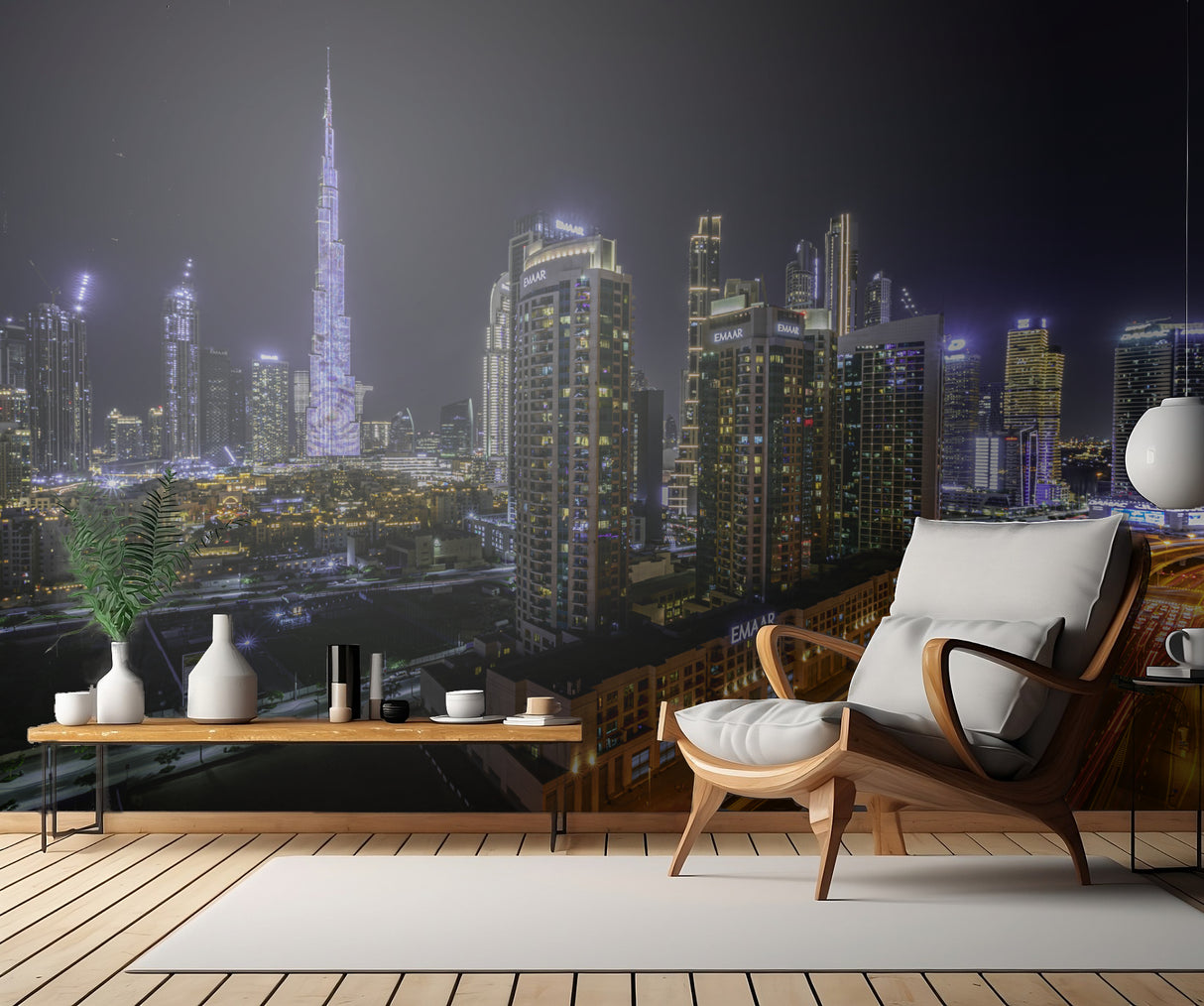 Night In Dubai Poster och Canvastavla
