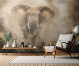 '...Raging Elephant Bull charging...' Poster och Canvastavla