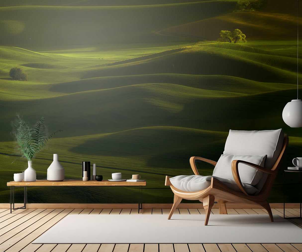 Spring Rolling Hills Poster och Canvastavla