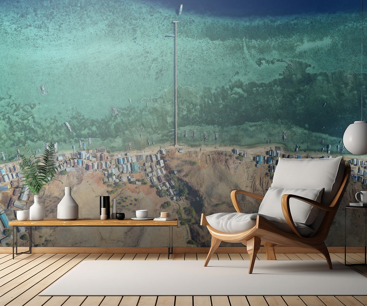 Papa Garang Fishing Village Poster och Canvastavla