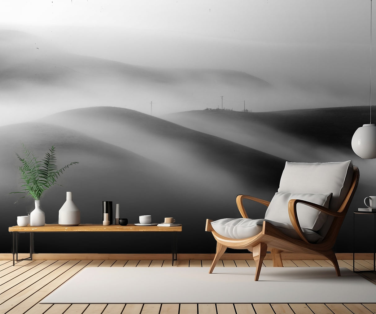 A Foggy Morning Poster och Canvastavla