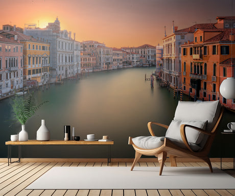 Sunset in Venice Poster och Canvastavla