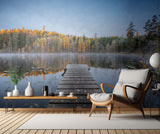 Autumn pier Poster och Canvastavla
