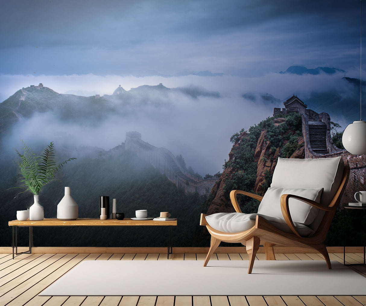 China's Jinshanling Great Wall Poster och Canvastavla