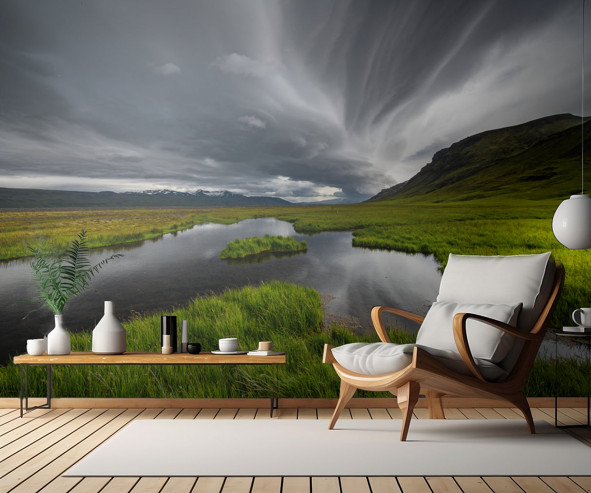 Stormy Iceland lake Poster och Canvastavla