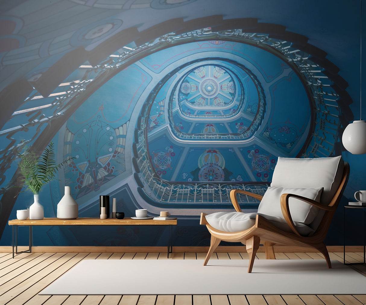 ART Nouveau Heaven Poster och Canvastavla