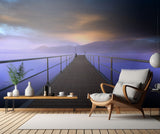 Pier at sunset Poster och Canvastavla
